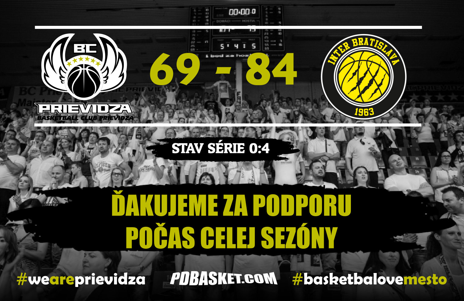 BC Prievidza – BK Inter Bratislava 69:84