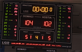 16. kolo TIPOS SBL: BC Prievidza - BC Komárno 104:102 (Ladislav Szibilla)