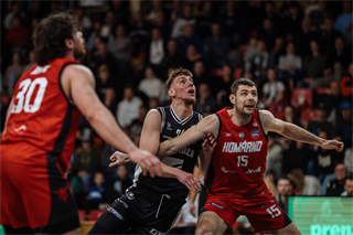 16. kolo TIPOS SBL: BC Prievidza - BC Komárno 104:102 (Vladimír Králik)