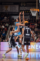 27. kolo Tipos SBL: BC Prievidza - Nitra Blue Wings 93:89 (Vladimír Králik)