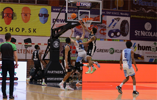 27. kolo Tipos SBL: BC Prievidza - Nitra Blue Wings 93:89 (Ladislav Szibilla)