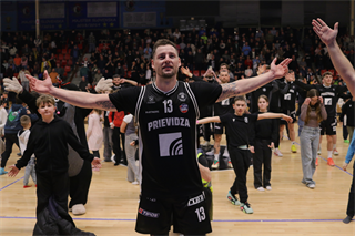 27. kolo Tipos SBL: BC Prievidza - Nitra Blue Wings 93:89 (Ladislav Szibilla)