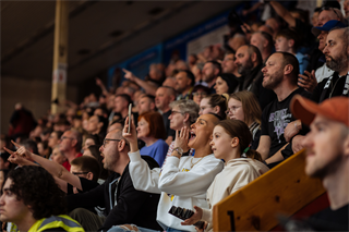 1. zápas štvrťfinále Tipos SBL: BC Prievidza - Nitra Blue Wings 87:76 (Vladimír Králik)	