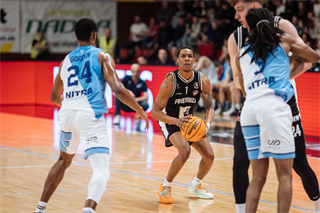1. zápas štvrťfinále Tipos SBL: BC Prievidza - Nitra Blue Wings 87:76 (Vladimír Králik)	
