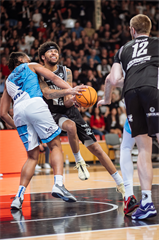 1. zápas štvrťfinále Tipos SBL: BC Prievidza - Nitra Blue Wings 87:76 (Vladimír Králik)	
