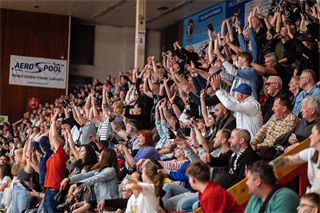 1. zápas štvrťfinále Tipos SBL: BC Prievidza - Nitra Blue Wings 87:76 (Vladimír Králik)	