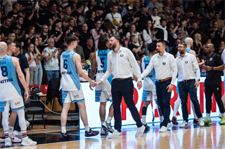 1. zápas štvrťfinále Tipos SBL: BC Prievidza - Nitra Blue Wings 87:76 (Vladimír Králik)	