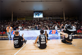 1. zápas štvrťfinále Tipos SBL: BC Prievidza - Nitra Blue Wings 87:76 (Vladimír Králik)	