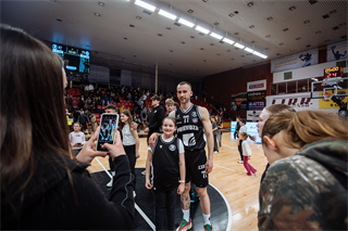 1. zápas štvrťfinále Tipos SBL: BC Prievidza - Nitra Blue Wings 87:76 (Vladimír Králik)	