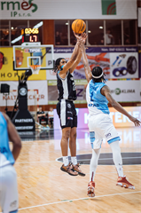 3. zápas štvrťfinále Tipos SBL: BC Prievidza - Nitra Blue Wings 74:77 (Vladimír Králik)