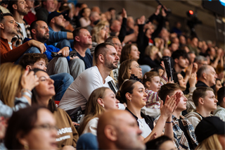 3. zápas štvrťfinále Tipos SBL: BC Prievidza - Nitra Blue Wings 74:77 (Vladimír Králik)