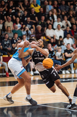 3. zápas štvrťfinále Tipos SBL: BC Prievidza - Nitra Blue Wings 74:77 (Vladimír Králik)