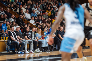 3. zápas štvrťfinále Tipos SBL: BC Prievidza - Nitra Blue Wings 74:77 (Vladimír Králik)