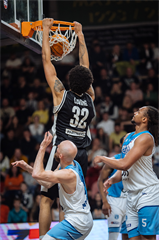 3. zápas štvrťfinále Tipos SBL: BC Prievidza - Nitra Blue Wings 74:77 (Vladimír Králik)