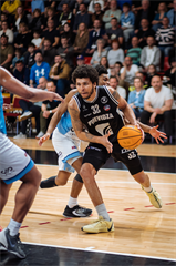 3. zápas štvrťfinále Tipos SBL: BC Prievidza - Nitra Blue Wings 74:77 (Vladimír Králik)