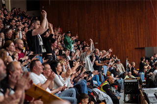 3. zápas štvrťfinále Tipos SBL: BC Prievidza - Nitra Blue Wings 74:77 (Vladimír Králik)