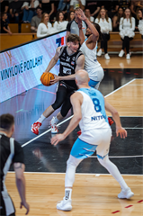 5. zápas štvrťfinále Tipos SBL: BC Prievidza - Nitra Blue Wings 84:87 (Vladimír Králik)	