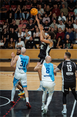 5. zápas štvrťfinále Tipos SBL: BC Prievidza - Nitra Blue Wings 84:87 (Vladimír Králik)	