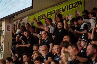 5. zápas štvrťfinále Tipos SBL: BC Prievidza - Nitra Blue Wings 84:87 (Vladimír Králik)	