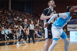 5. zápas štvrťfinále Tipos SBL: BC Prievidza - Nitra Blue Wings 84:87 (Vladimír Králik)	