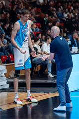 5. zápas štvrťfinále Tipos SBL: BC Prievidza - Nitra Blue Wings 84:87 (Vladimír Králik)	
