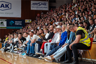 5. zápas štvrťfinále Tipos SBL: BC Prievidza - Nitra Blue Wings 84:87 (Vladimír Králik)	