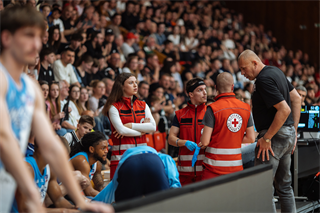 5. zápas štvrťfinále Tipos SBL: BC Prievidza - Nitra Blue Wings 84:87 (Vladimír Králik)	