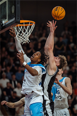 5. zápas štvrťfinále Tipos SBL: BC Prievidza - Nitra Blue Wings 84:87 (Vladimír Králik)	