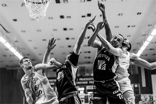 5. zápas štvrťfinále Tipos SBL: BC Prievidza - Nitra Blue Wings 84:87 (Vladimír Králik)	