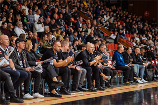 Kvalifikácia Európskeho pohára FIBA: BC Prievidza - Cibona Záhreb 101:94 (Vladimír Králik)