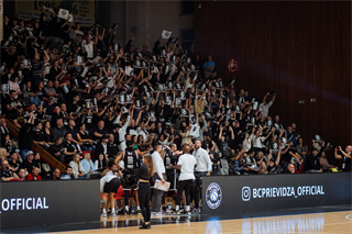 Kvalifikácia Európskeho pohára FIBA: BC Prievidza - Cibona Záhreb 101:94 (Vladimír Králik)