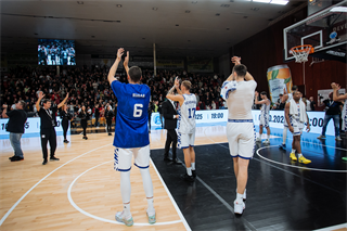 Kvalifikácia Európskeho pohára FIBA: BC Prievidza - Cibona Záhreb 101:94 (Vladimír Králik)