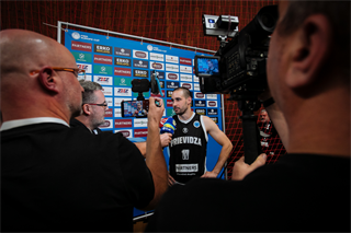 Kvalifikácia Európskeho pohára FIBA: BC Prievidza - Cibona Záhreb 101:94 (Vladimír Králik)