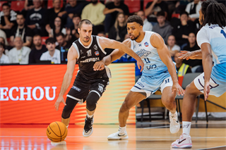 3. kolo TIPOS SBL: BC Prievidza - Nitra Blue Wings 72:74 (Vladimír Králik)