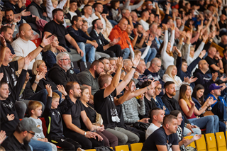 3. kolo TIPOS SBL: BC Prievidza - Nitra Blue Wings 72:74 (Vladimír Králik)