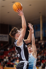 3. kolo TIPOS SBL: BC Prievidza - Nitra Blue Wings 72:74 (Vladimír Králik)