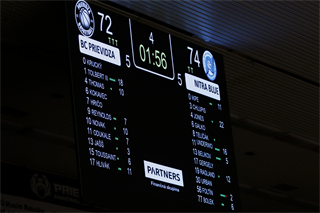 3. kolo TIPOS SBL: BC Prievidza - Nitra Blue Wings 72:74 (Ladislav Szibilla)	