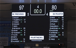 Európsky pohár FIBA: BC Prievidza : Pelister Bitola 97:82 (Ladislav Szibilla)	