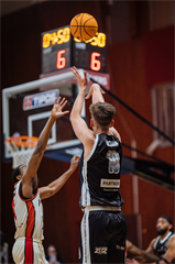 Dohrávka 1. kola TIPOS SBL: BC Prievidza - BC Komárno 69:68 (Vladimír Králik)
