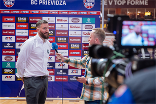 Dohrávka 1. kola TIPOS SBL: BC Prievidza - BC Komárno 69:68 (Vladimír Králik)