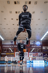 Predohrávka 13. kola TIPOS SBL: BC Prievidza - Spišskí Rytieri 104:99 (Vladimír Králik)