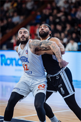 Predohrávka 13. kola TIPOS SBL: BC Prievidza - Spišskí Rytieri 104:99 (Vladimír Králik)