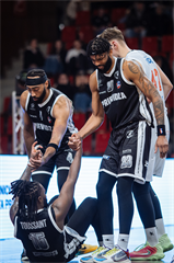 Predohrávka 13. kola TIPOS SBL: BC Prievidza - Spišskí Rytieri 104:99 (Vladimír Králik)