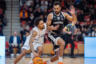 Predohrávka 13. kola TIPOS SBL: BC Prievidza - Spišskí Rytieri 104:99 (Vladimír Králik)