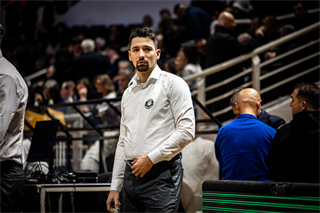 Európsky pohár FIBA: PAOK Solún - BC Prievidza 101:70 (Dávid Bakos)