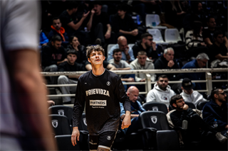 Európsky pohár FIBA: PAOK Solún - BC Prievidza 101:70 (Dávid Bakos)