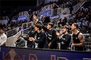 Európsky pohár FIBA: PAOK Solún - BC Prievidza 101:70 (Dávid Bakos)
