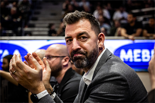Európsky pohár FIBA: PAOK Solún - BC Prievidza 101:70 (Dávid Bakos)