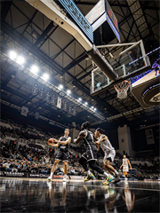 Európsky pohár FIBA: PAOK Solún - BC Prievidza 101:70 (Dávid Bakos)