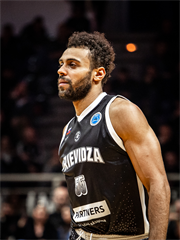 Európsky pohár FIBA: PAOK Solún - BC Prievidza 101:70 (Dávid Bakos)